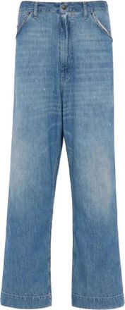 Maison Margiela Wijde Pijpen Jeans - Heren - Regular Fit Jeans - Blauw - XL - Katoen - Jeans