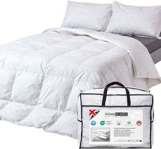 Homescapes Goose Feather and Down 2.5 Tog Super King Summer Duvet