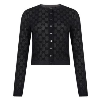 Gucci Dames, Truien, Zwart, Maat: M Viscose