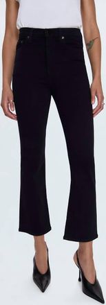 Pistola Denim Lennon High Rise Crop Boot Jean In Noir