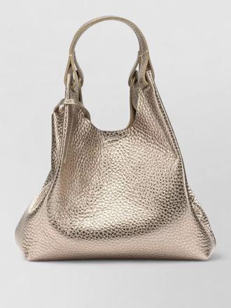 Gianni Chiarini tote bag metallic look detachable strap
