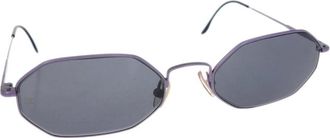 Chanel Pre-owned Accessories, female, Black, Size: ONE SIZE Pre-owned Octagonal Frame Sunglasses