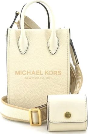 Michael Kors Pre-owned Handbags, female, Beige, Size: ONE SIZE Pre-owned Leather handbags