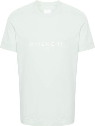 Givenchy logo-print cotton T-shirt - men - Cotton - M - Green