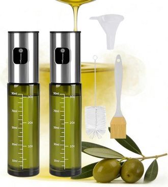 OEM 2 Pulverizadores De Aceite De Cocina, Pulverizadores De Aceite De Vidrio Con Protecci&oacute;n Uv, Aptos Para Freidora De Aire