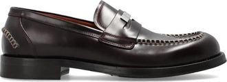Dolce & Gabbana Mocassino Loafers - Heren - Loafers - Rood - 43 1/2 EU - Leer - Schoenen