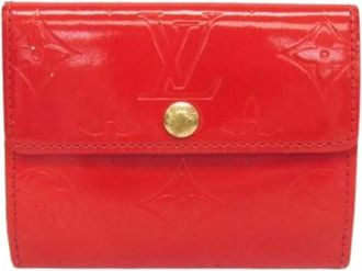 Louis Vuitton Pre-owned Wallets, female, Red, Size: ONE SIZE Pre-owned Vintage Canvas Wallet