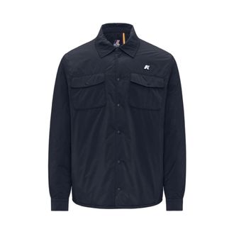K-Way Umbert Plain Warm Overshirt - Heren - Zomerjassen - Blauw - S - Leer - Jassen