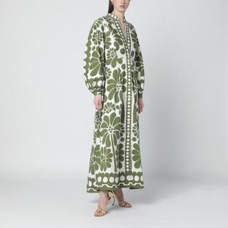 Farm Rio Palermo dress with green print