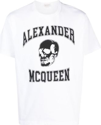 Alexander McQueen White Logo print T-shirt