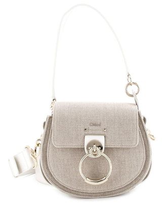 Chlo&eacute; Beige Canvas Tess Bag (Authentic Pre-Loved)