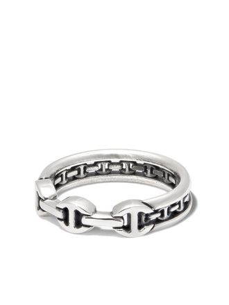 Hoorsenbuhs sterling silver chain-link ring