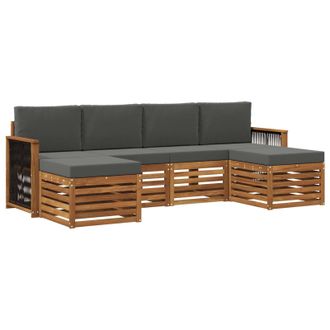 vidaXL Juegos De Sof&aacute;s Madera De Acacia S&oacute;lida Vidaxl