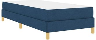 vidaXL Cama Tipo Box Spring Azul, Marr&oacute;n 80 X 200 Cm Vidaxl