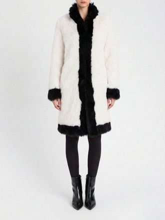 Twinset Cappotto in faux fur bicolore Twinset