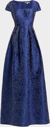 Kay Unger Ophelia Jacquard Gown
