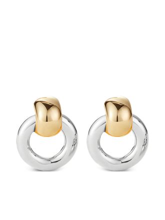 JENNY BIRD Mega Faye Knockers two-tone earrings - Zilver