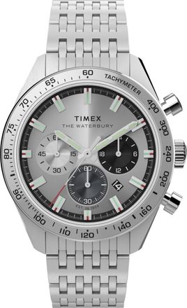 Timex Waterbury Traditionele Heren Zilveren Horloge TW2Y18700