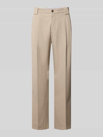 Mc Neal Stoffhose mit B&uuml;gelfalten und Eingrifftaschen in Beige, Gr&ouml;&szlig;e 102