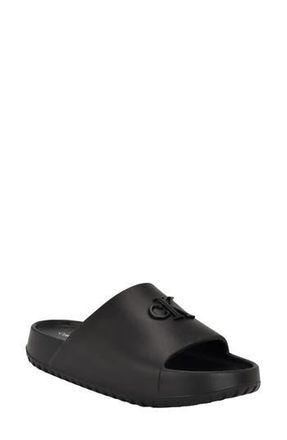 Calvin Klein Nanzey Slide Sandal in Black 001 at Nordstrom Rack, Size 11