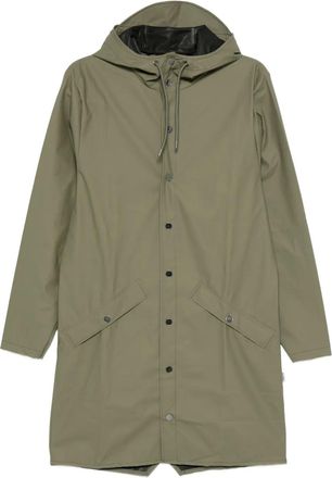 Rains Cappotto con bottoni e cappuccio - Verde