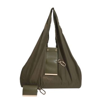 Generic Reusable Shopping Bag with Keychain - Large Capacity Foldable Tote for Travel, Grocery, and Daily Use(Green)