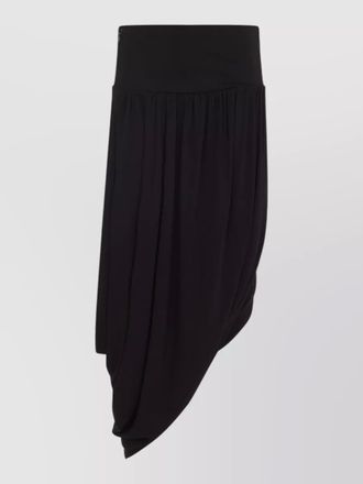 Alaia asymmetric skirt high waist draped detail