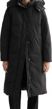 Scotch & Soda Longline Puffer Jacket In Black