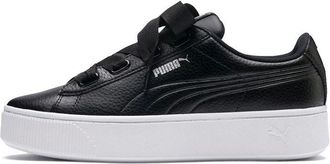 Puma (WMNS) PUMA Vikky Stacked Ribbon Core Sneakers Black/White 369112-01