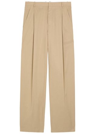 Vince Camille Wide-leg Woven Trousers - Beige - 4 (UK8 / S)