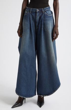 Balenciaga Tulip Pants in 4060 Midnight Blue at Nordstrom, Size 36