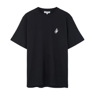 J.W.Anderson T-Shirts, male, Black, Size: XL Anchor Logo T-Shirt