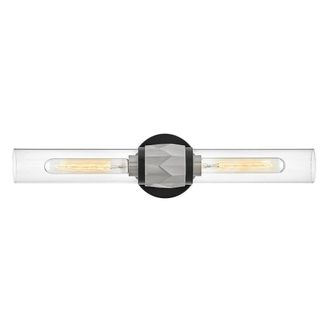 Netlighting Hinkley Ellison Bathroom Wall Lamp Black Nickel IP44 2x E27