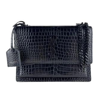 Saint Laurent Pre-owned Shoulder Bag - Dames - Pre-owned - Zwart - Maat: ONE Size Leer