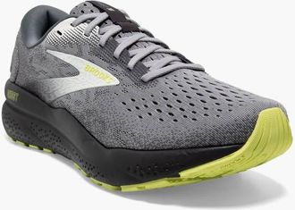Brooks Mens Ghost 16 Running Sneakers In Primer/grey/lime