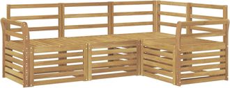 vidaXL Conjunto De Sof&aacute;s De Exterior 4 Uds. Blanco Vidaxl