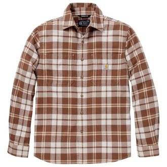 Carhartt Work in Progress Flannel L/S Plaid Shirt Hemd f&uuml;r Herren | braun