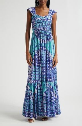 Busayo Tunde Maxi Dress in Blue Multi at Nordstrom Rack, Size X-Small