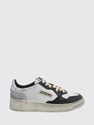 Autry Sneakers Medalist Low Super Vintage in pelle bicolore con effetto usurato
