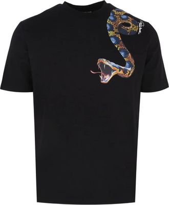 Roberto Cavalli T-shirt con stampa - Nero