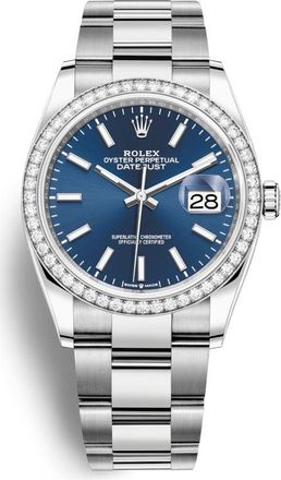 Rolex Datejust 36 Blue Dial Automatic Unisex Oyster Watch 126284BLSO