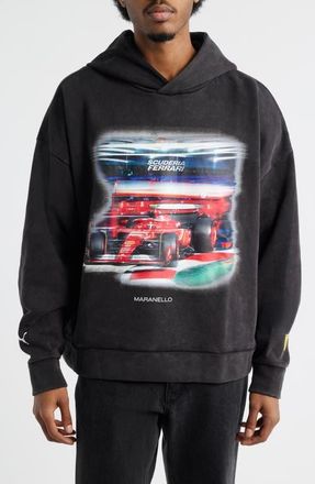 Puma x Scuderia Ferrari Maranello Pullover Hoodie in Puma Black at Nordstrom, Size Xx-Large