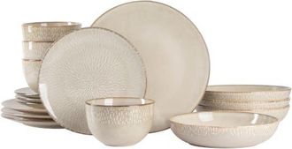 Gibson Home Matisse 16-Piece Dinnerware Set in Taupe at Nordstrom