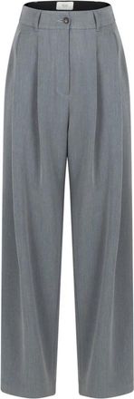 &Acirc;m&egrave; Pantalon Marta - Dames - Wijde Broeken - Grijs - M - Broeken