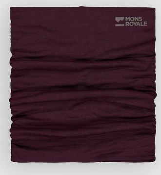 Mons Royale Merino Double Up Scaldacollo Tube rosso