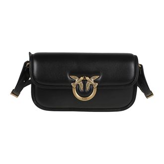 Pinko Nappa Baguette Love Box Handtas - Dames - Schoudertassen - Zwart - ONE Size - Tassen