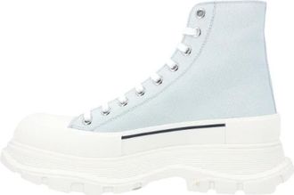 Alexander McQueen Canvas boots - Heren - Veterlaarzen - Blauw - 41 EU - Schoenen
