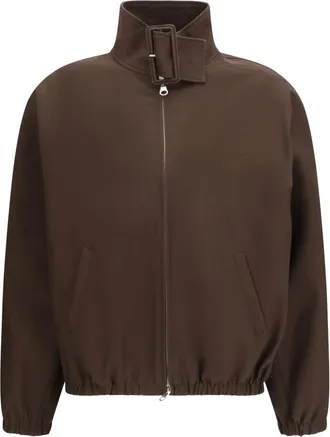 Courr&egrave;ges Bomber Jacket con Cremallera y Hebilla - Jackets - Mujer - Marr&oacute;n - M