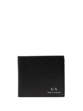 A|X Armani Exchange Portemonnee met logoprint - Zwart
