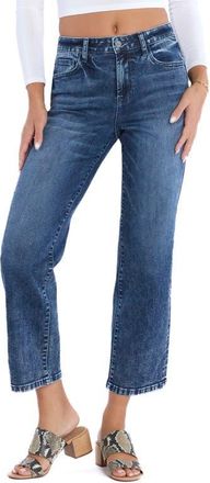 HINT OF BLU Ankle Straight Leg Jeans in Catch A Wave Blue at Nordstrom, Size 32